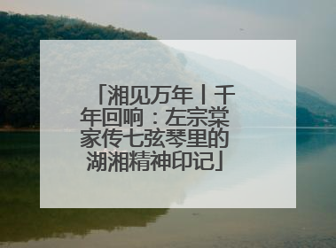 湘见万年丨千年回响：左宗棠家传七弦琴里的湖湘精神印记